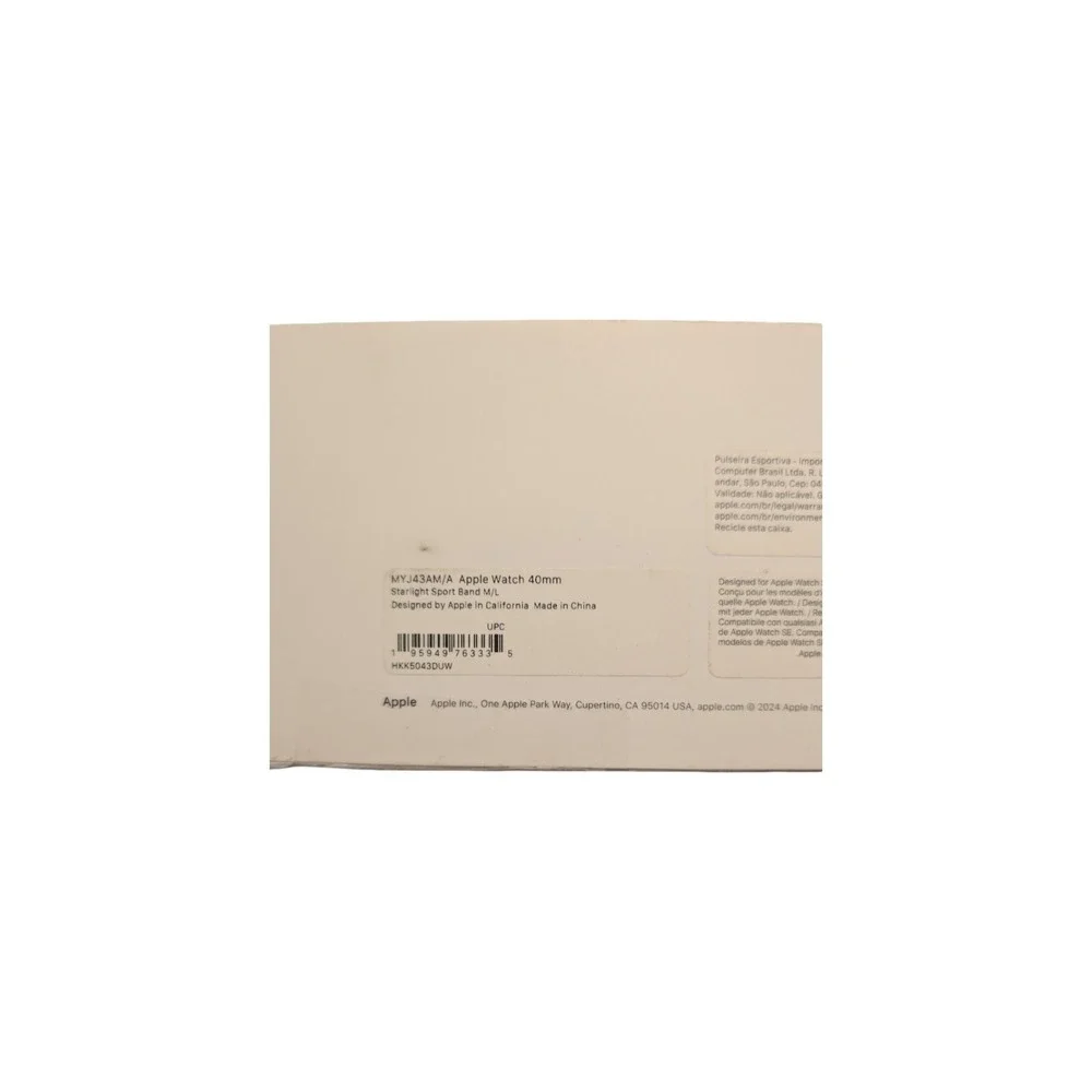 36-O Apple Watch 40mm Starlight Sport Band M/L (SE Models)